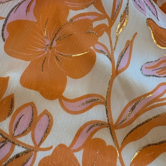Beginning Boutique Orange and White Floral Dress - Picture 3 of 5